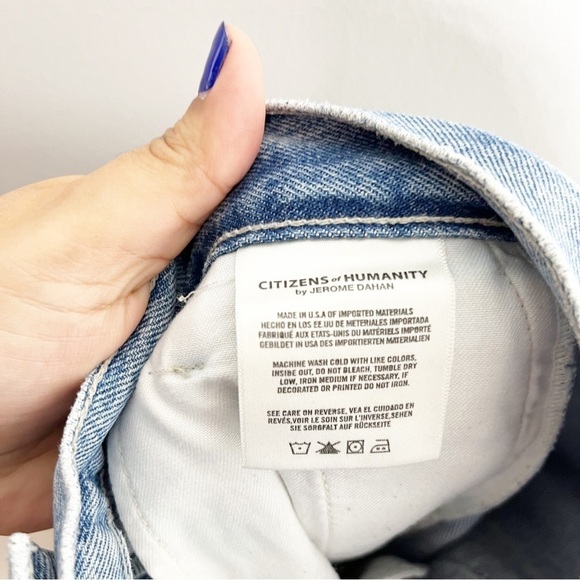 Citizens of Humanity Lightwash Wide Leg Jeans Size 26 - Picture 6 of 8